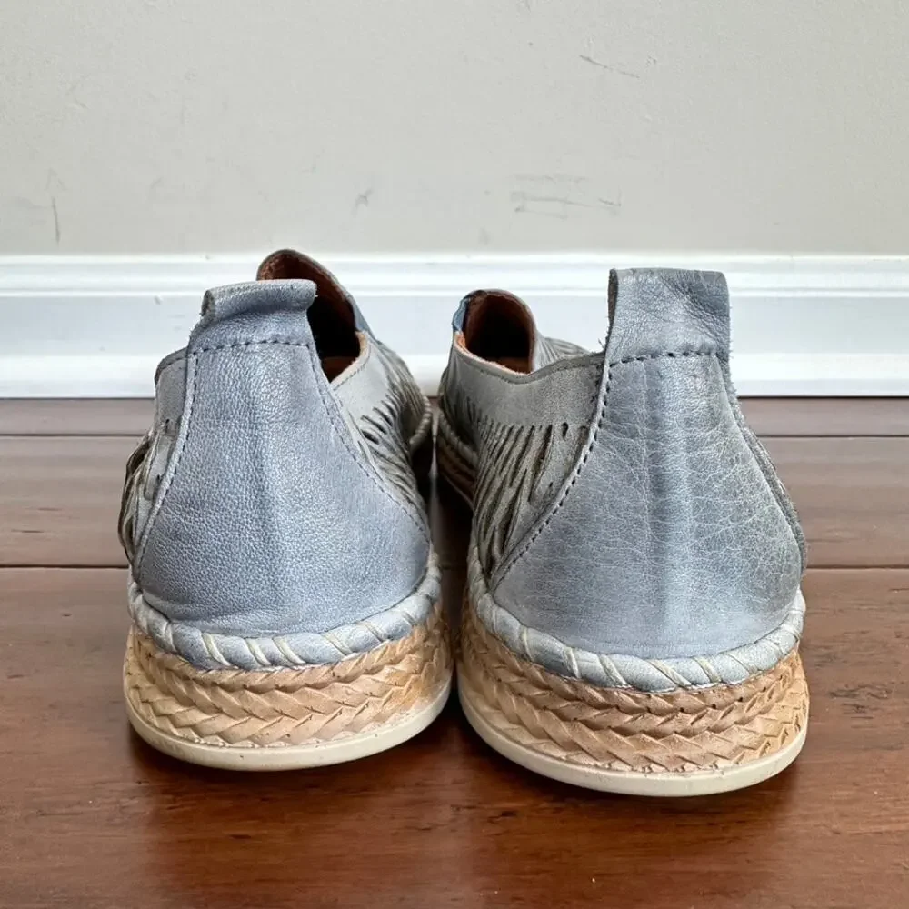 Spring Step Womens Sz 40 EU 9.5 US Newday Slip-On Shoe Leather Flats Blue - Picture 9 of 13